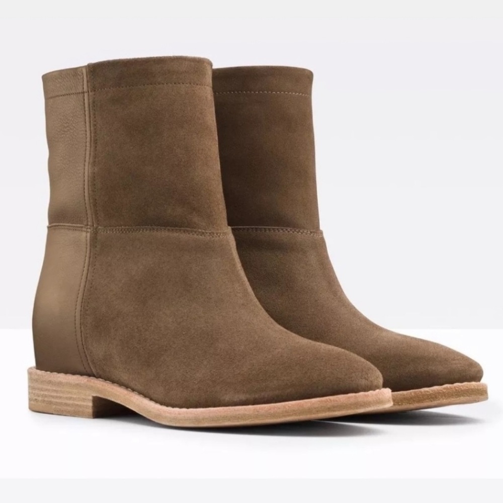 Vince suede/leather booties
